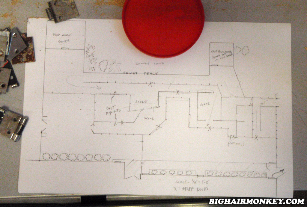Designing haunted house layout Designing haunted house layout
